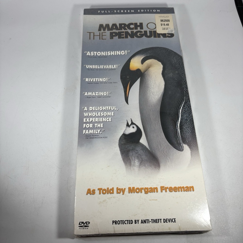 Rare March of the Penguins Longbox DVD 2005 WideScreen Sealed Display Doc
